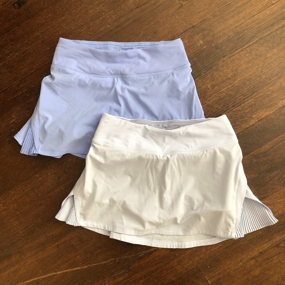 Pair of 2 Lululemon Size 2 Blue Tennis Skirts
